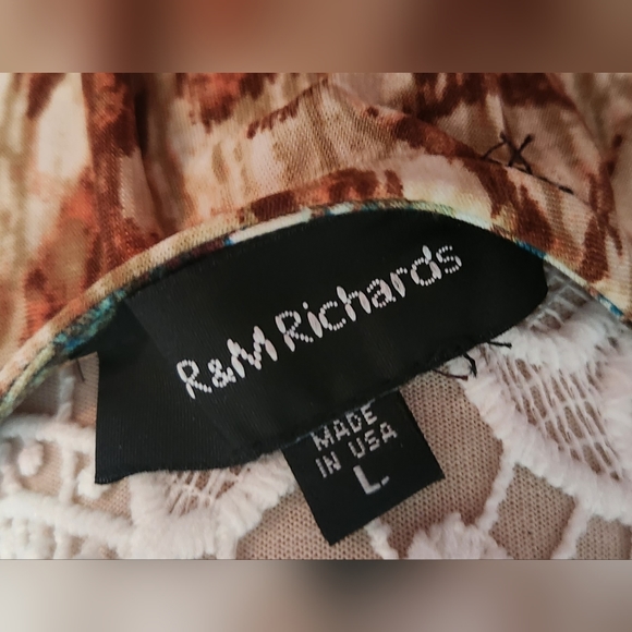 NWT R&M Richard's Dress w/ Jeweled Belt Sz L - Picture 6 of 6